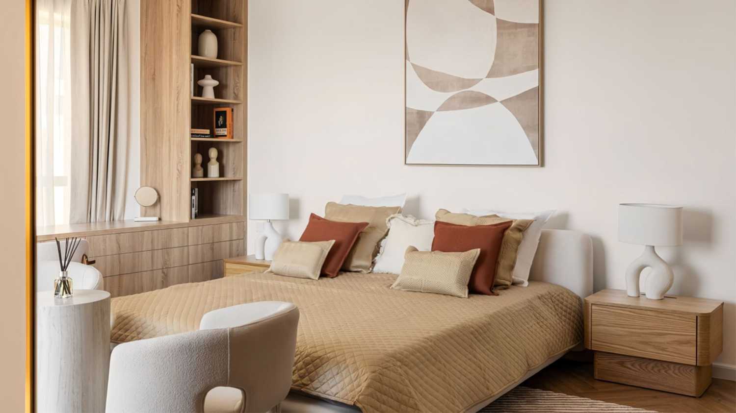 апартаменты с 2-мя спальнями-1-2