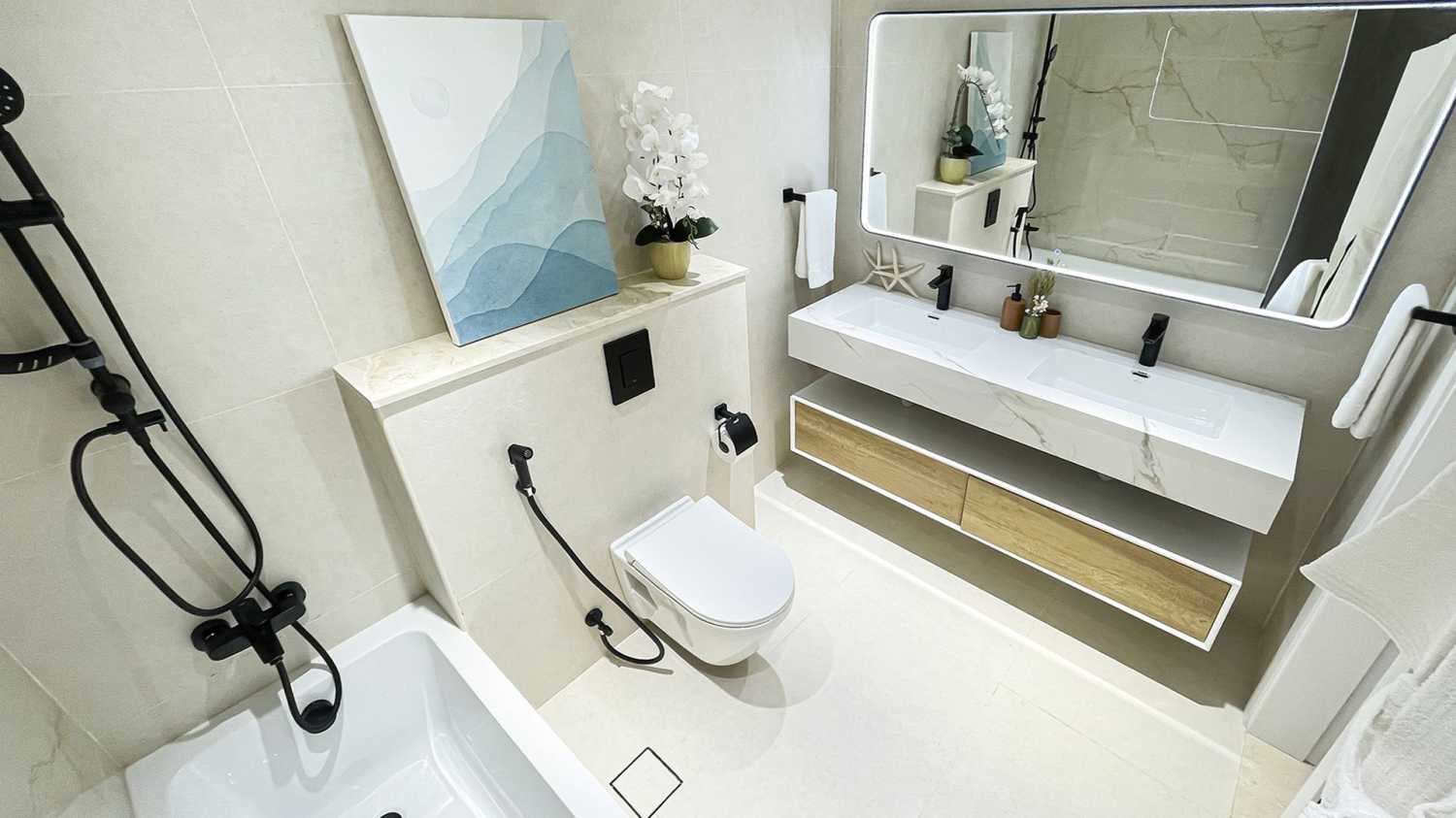 апартаменты с 2-мя спальнями-3-2