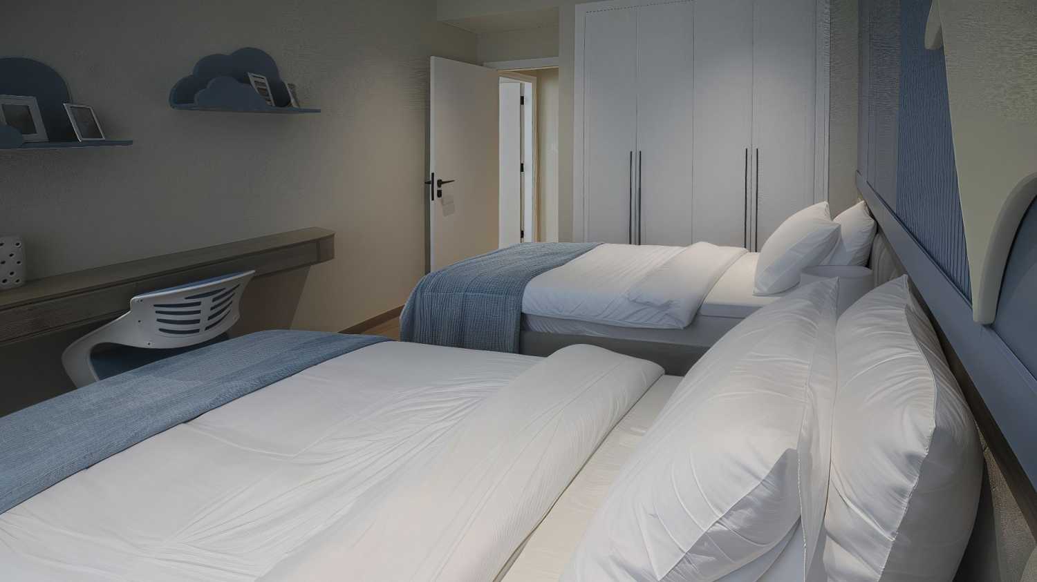 апартаменты с 2-мя спальнями-3-2