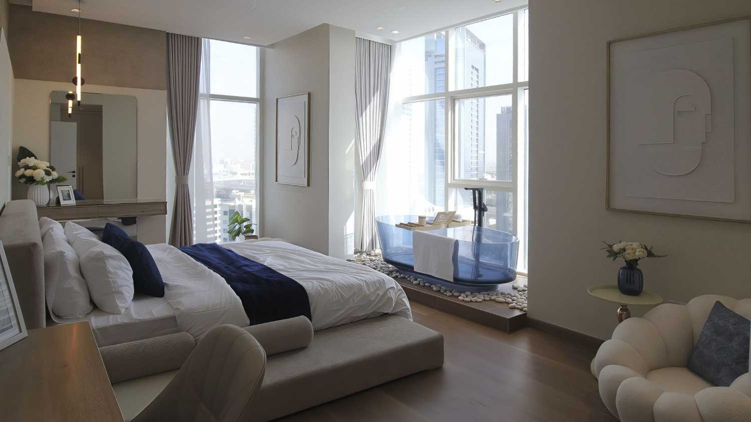 апартаменты с 2-мя спальнями-1-3