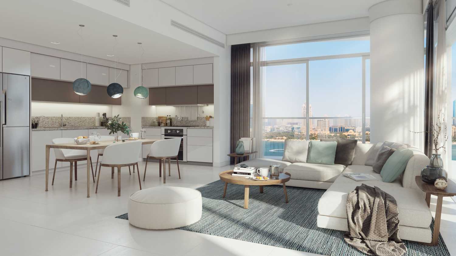 апартаменты с 1-й спальней-1-2